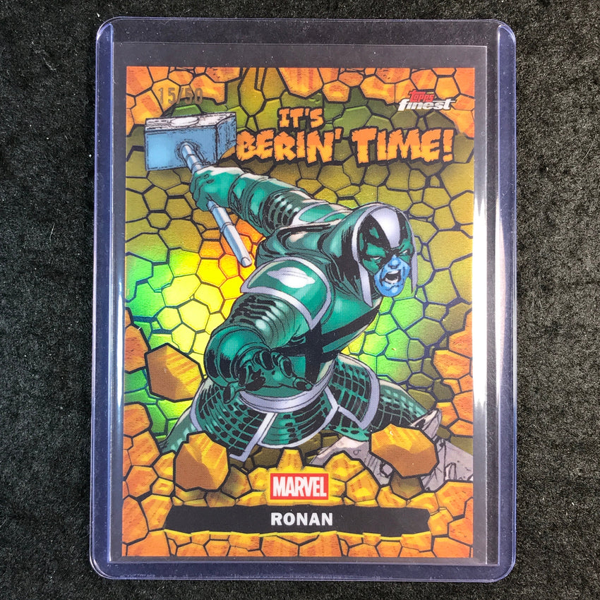 2026 Topps Finest Fantastic Four RONAN Clobberin' Time Gold 15/50 #15