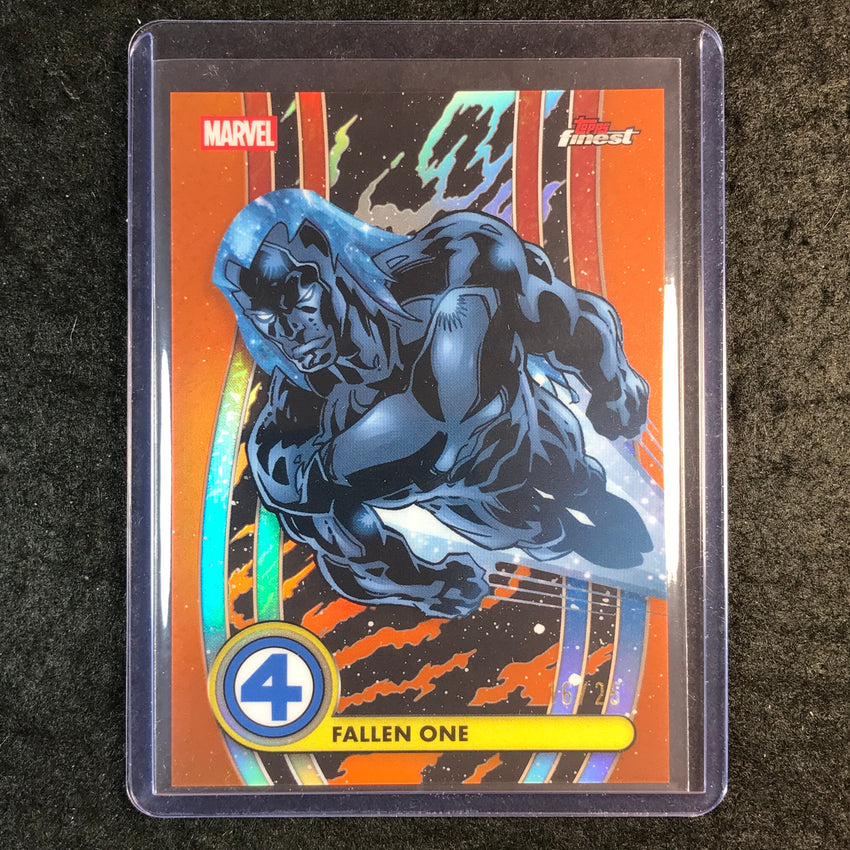 2026 Topps Finest Fantastic Four FALLEN ONE Common Base Orange 16/25 #17