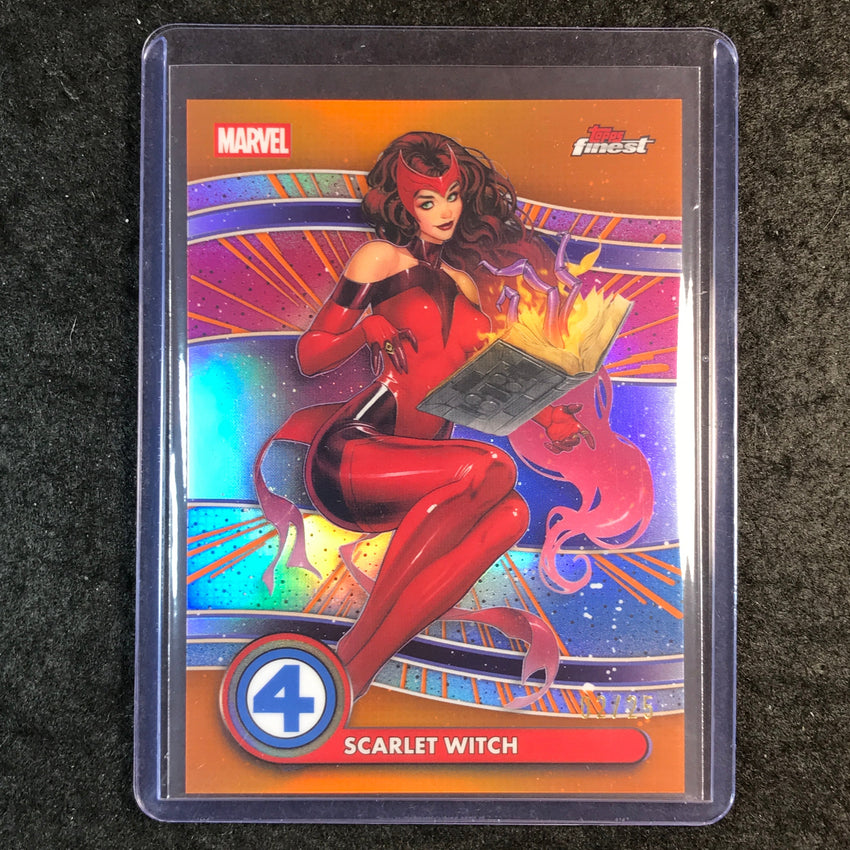 2026 Topps Finest Fantastic Four SCARLET WITCH Uncommon Base Orange 2/25 #76