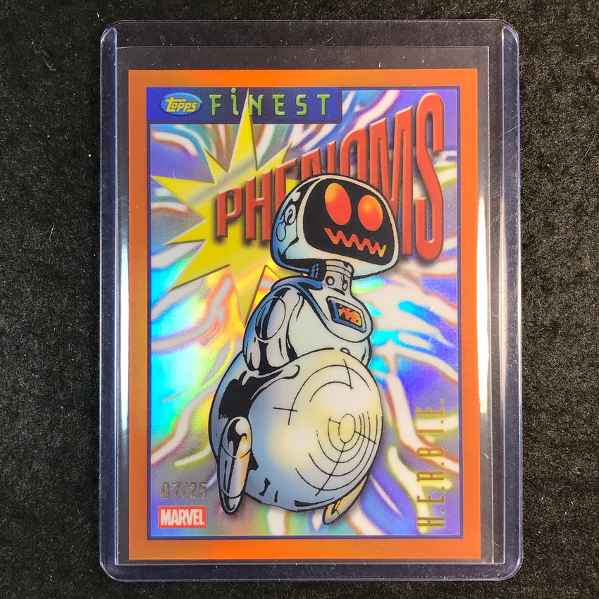 2026 Topps Finest Fantastic Four H.E.R.B.I.E. Tribute to Finest '96 Orange 7/25