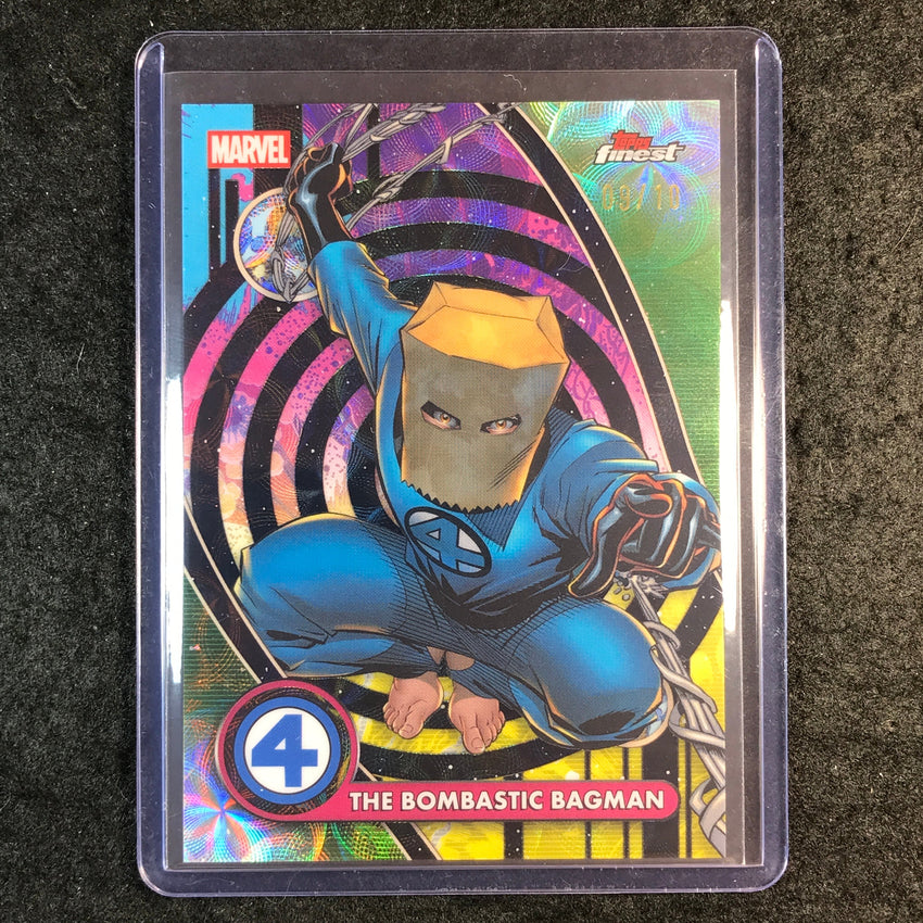 2026 Topps Finest Fantastic Four BOMBASTIC BAGMAN Rare Negative Zone Black 9/10
