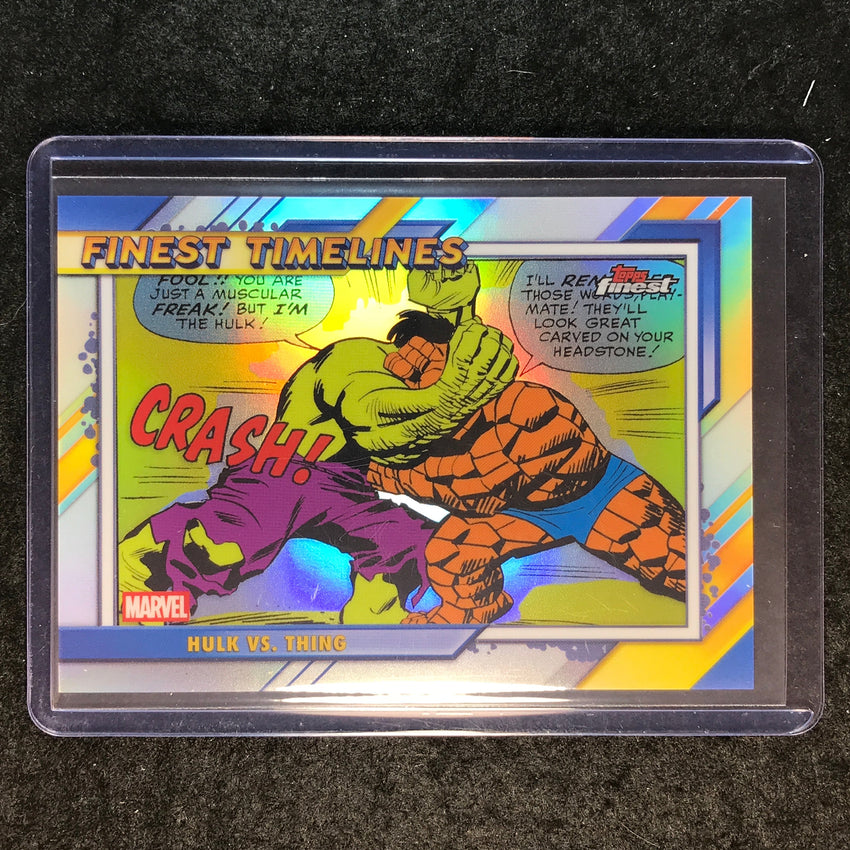 2026 Topps Finest Fantastic Four HULK VS. THING Finest Timelines SP #2