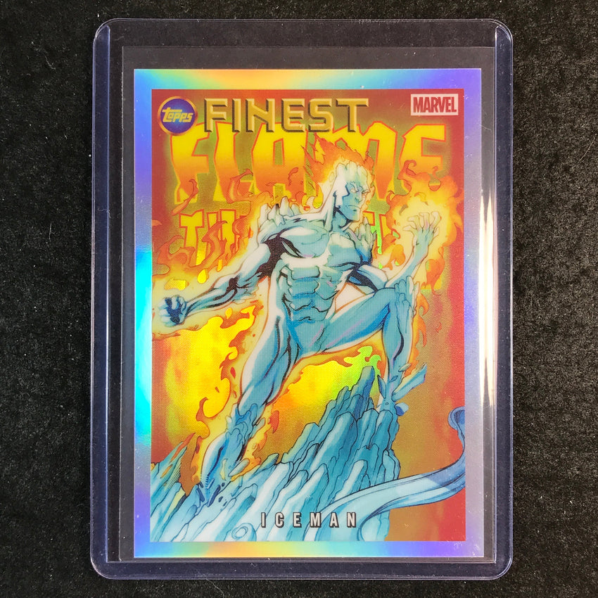 2026 Topps Finest Fantastic Four ICEMAN Flame Throwers SSP #3