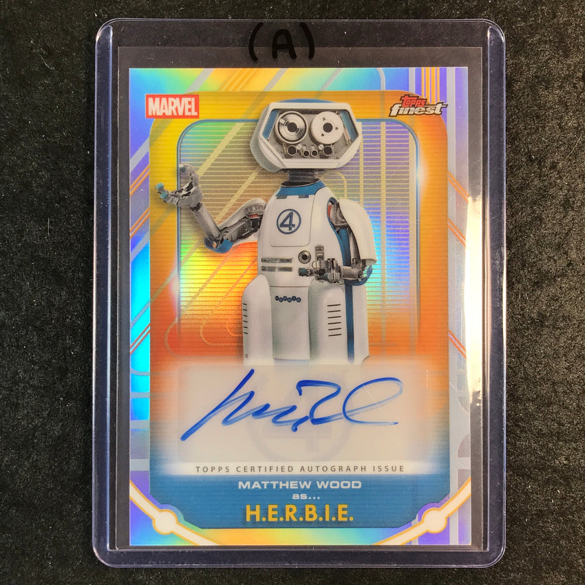 2026 Topps Finest Fantastic Four MATTHEW WOOD H.E.R.B.I.E. Finest Auto #MW (A)