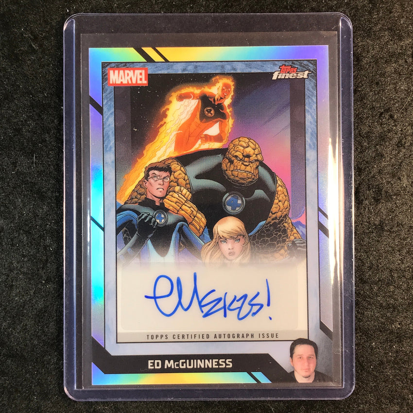 2026 Topps Finest Fantastic Four ED MCGUINNESS Marvel Comic Book Artist Auto #EM