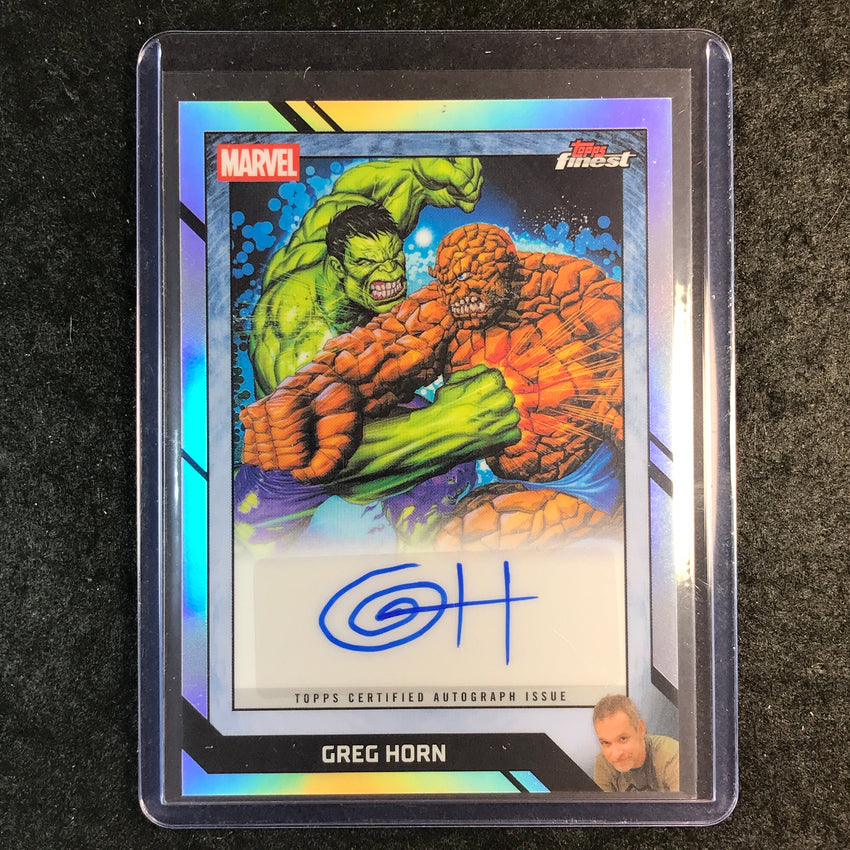2026 Topps Finest Fantastic Four GREG HORN Marvel Comic Book Artist Auto #GH