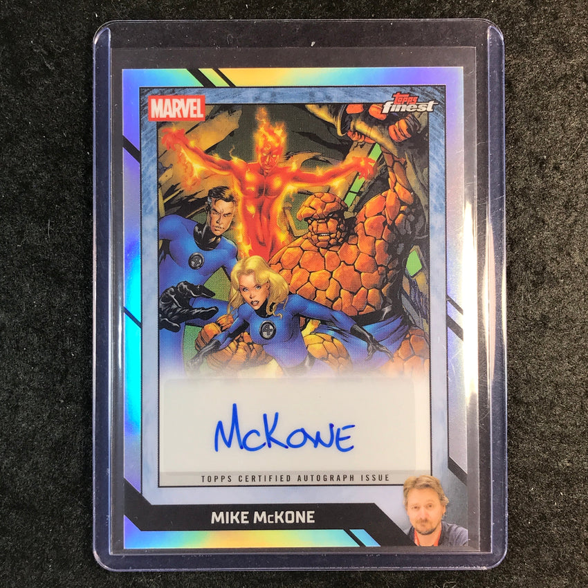 2026 Topps Finest Fantastic Four MIKE MCKONE Marvel Comic Book Artist Auto #MM