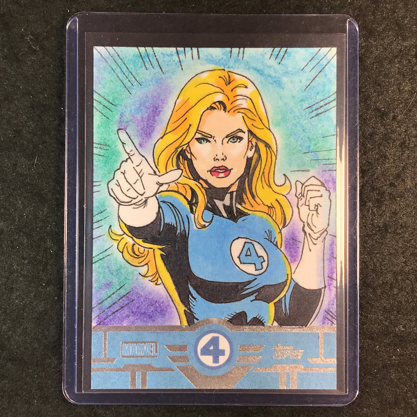 2026 Topps Finest Fantastic Four INVISIBLE WOMAN Sketch 1/1 DANIEL RIVERON