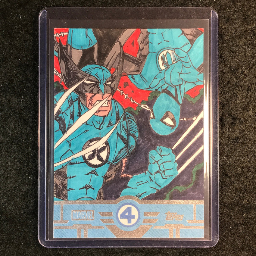 2026 Topps Finest Fantastic Four WOLVERINE & SPIDER-MAN Artist Sketch 1/1 NERP