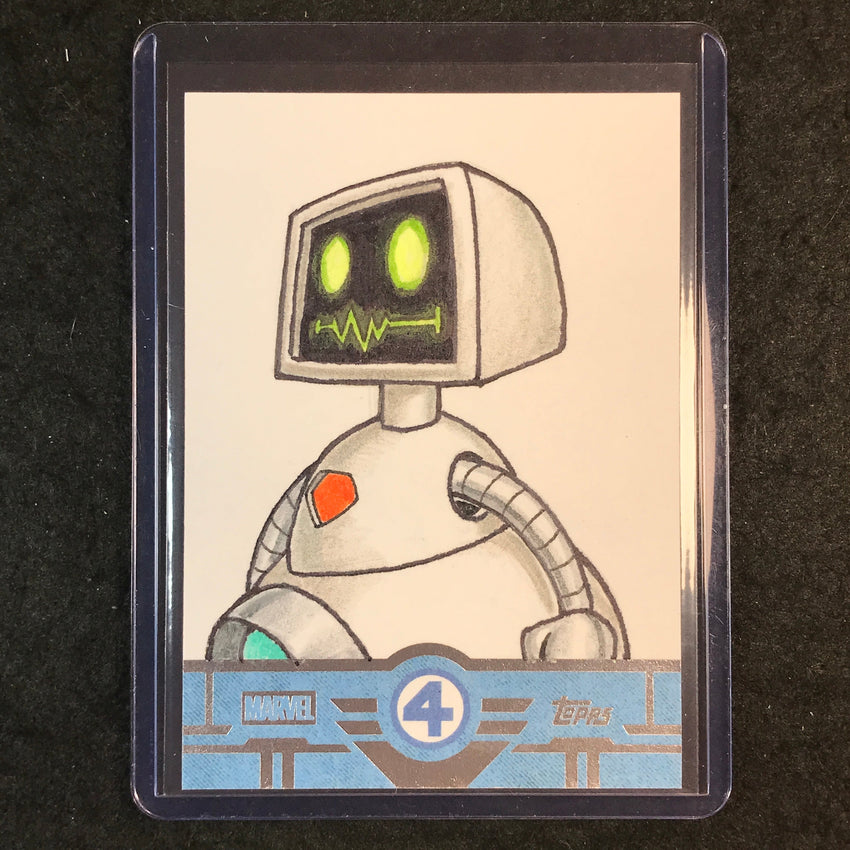 2026 Topps Finest Fantastic Four H.E.R.B.I.E. Artist Sketch 1/1 LUCAS