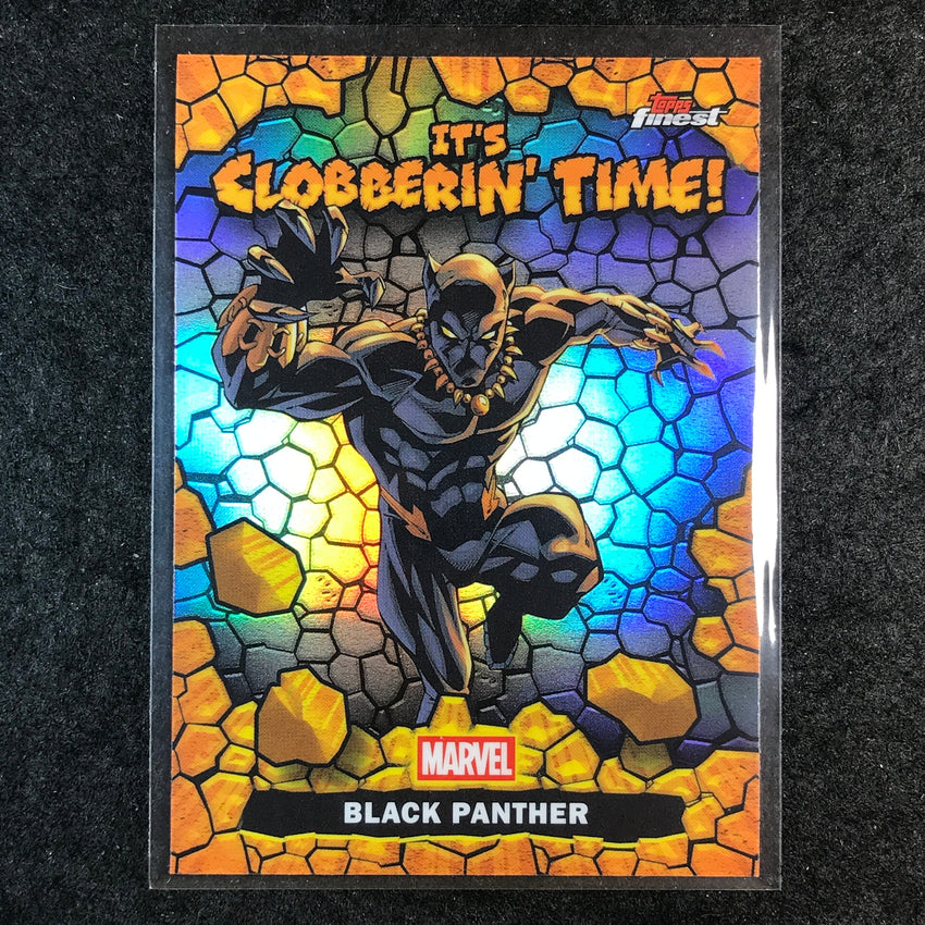 2026 Topps Finest Fantastic Four BLACK PANTHER Clobberin' Time #CT-2