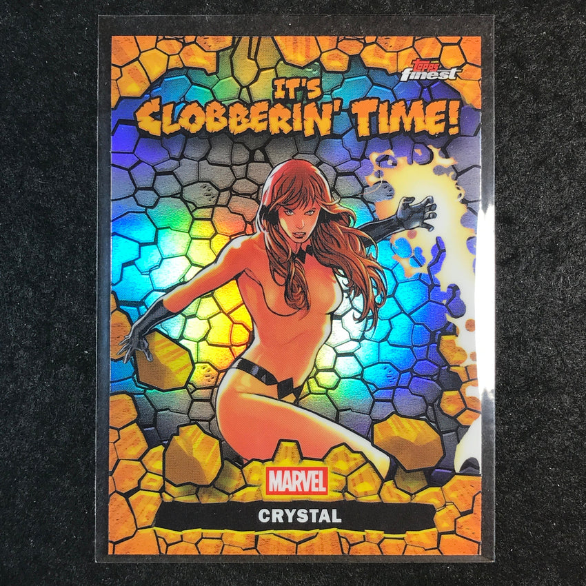 2026 Topps Finest Fantastic Four CRYSTAL Clobberin' Time #CT-4