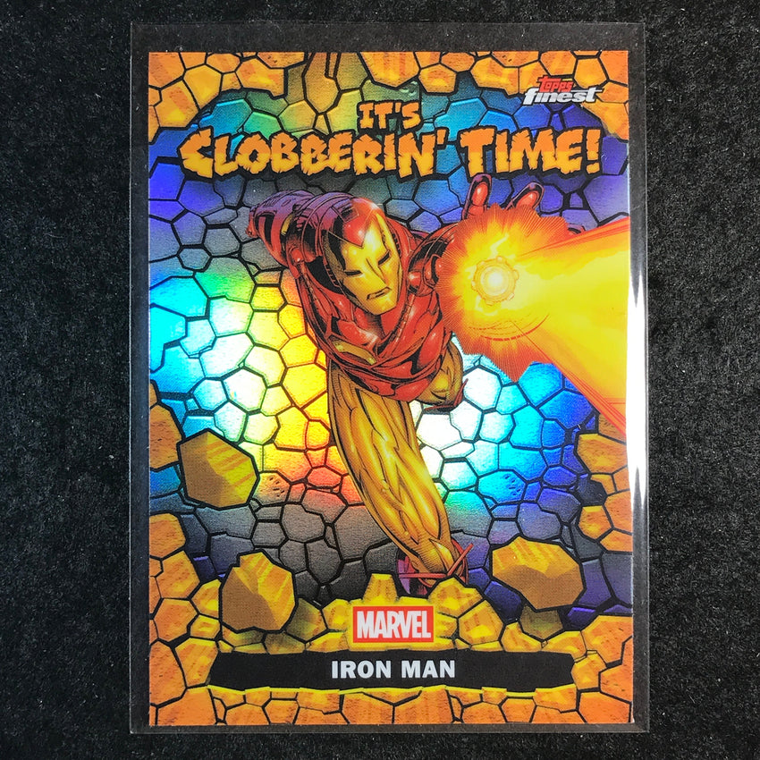 2026 Topps Finest Fantastic Four IRON MAN Clobberin' Time #CT-10