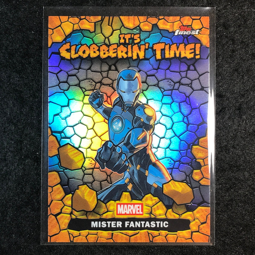 2026 Topps Finest Fantastic Four MISTER FANTASTIC Clobberin' Time #CT-12