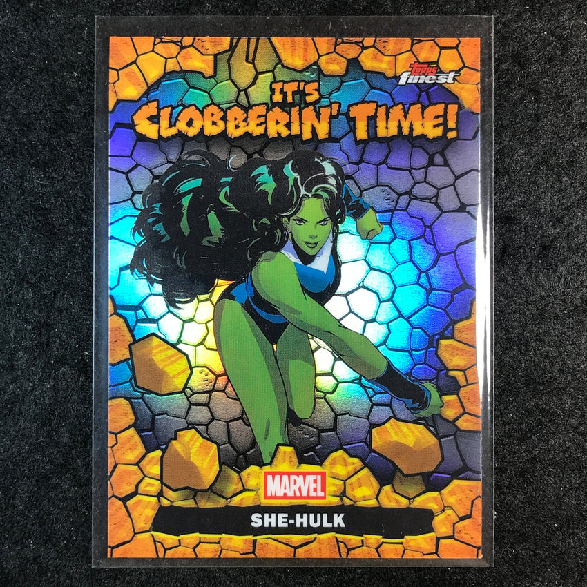 2026 Topps Finest Fantastic Four SHE-HULK Clobberin' Time #CT-17