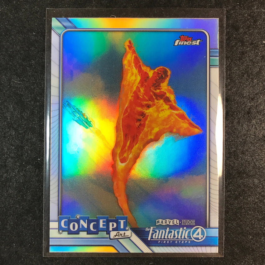2026 Topps Finest Fantastic Four HUMAN TORCH Concept Art #CA-2