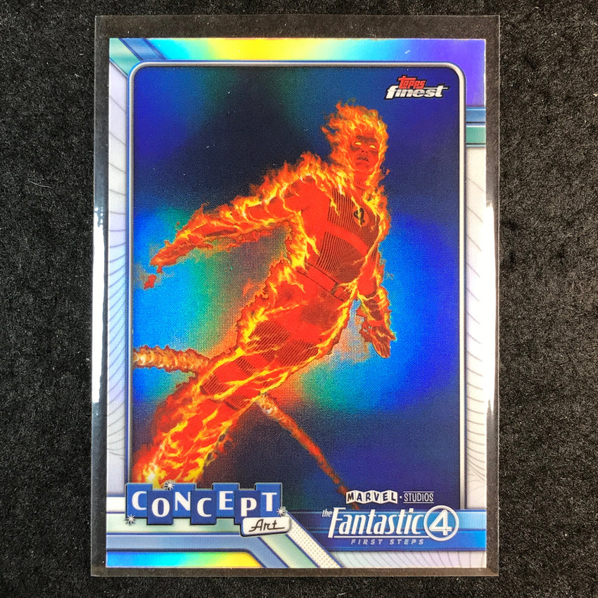 2026 Topps Finest Fantastic Four HUMAN TORCH Concept Art #CA-4