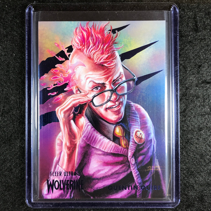 2023 Fleer Ultra Wolverine QUENTIN QUIRE Base Blue Foil 27/181 #44