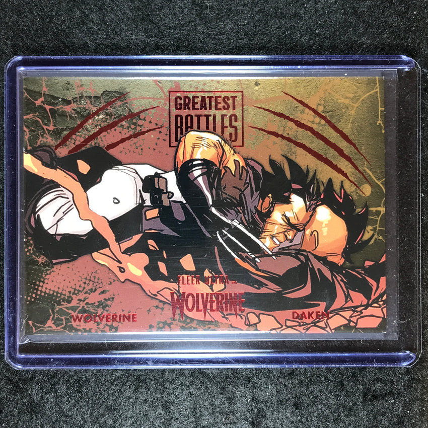 2023 Fleer Ultra Wolverine WOLVERINE VS. DAKEN Greatest Battles Red Foil 53/74