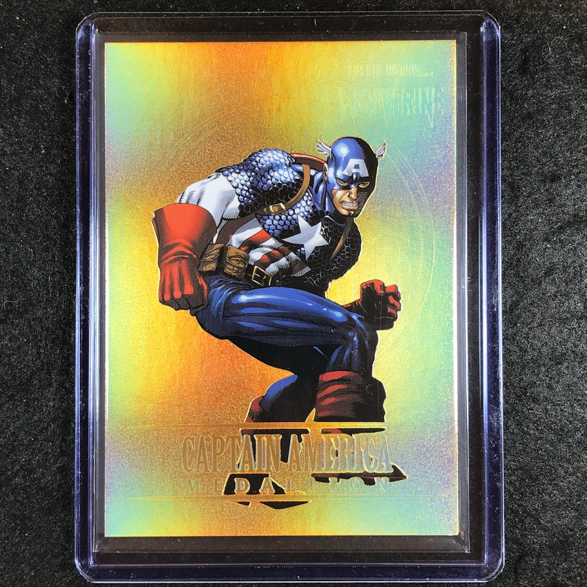 2023 Fleer Ultra Wolverine CAPTAIN AMERICA Medallions Gold 84/200 #7
