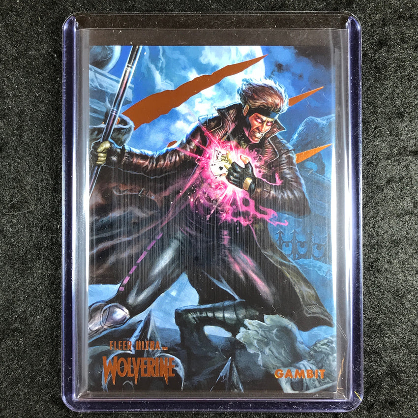 2023 Fleer Ultra Wolverine GAMBIT Base Orange Foil 3/25 #56