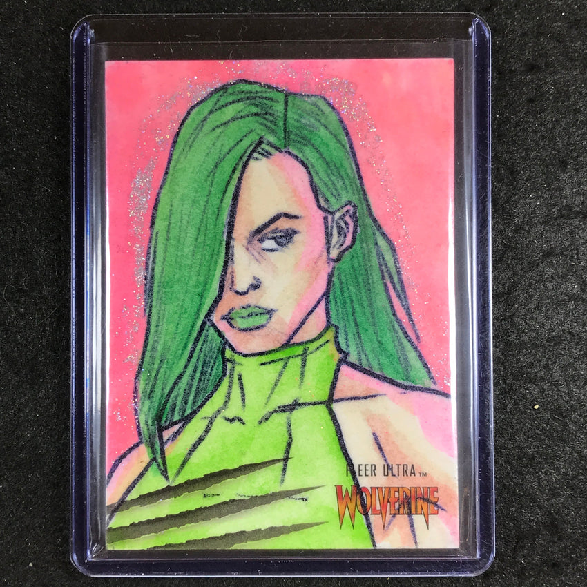 2023 Fleer Ultra Wolverine VIPER Artist Sketch Card ARTIST UNKNOWN 1/1