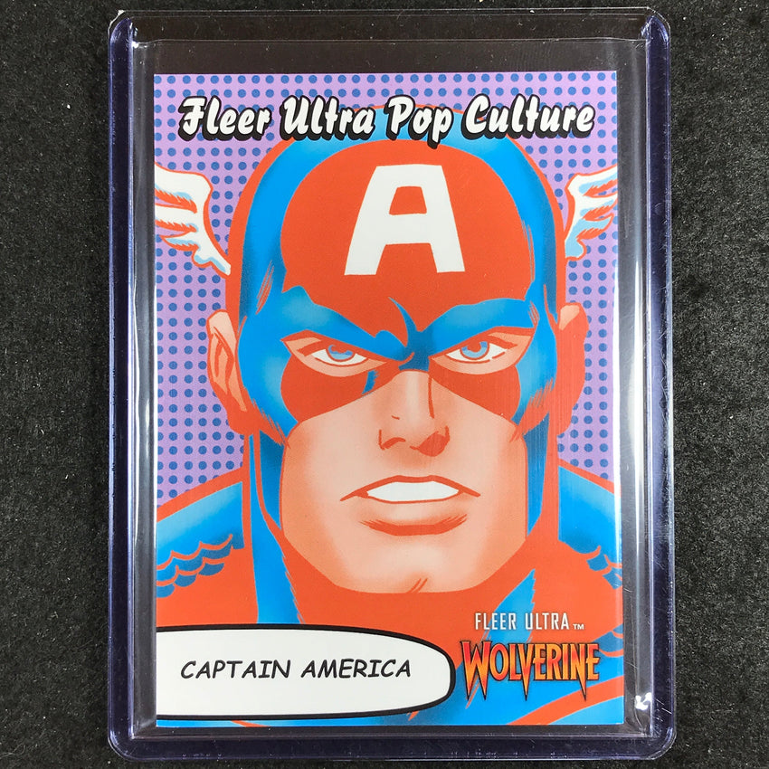 2023 Fleer Ultra Wolverine CAPTAIN AMERICA Pop Culture SP #22