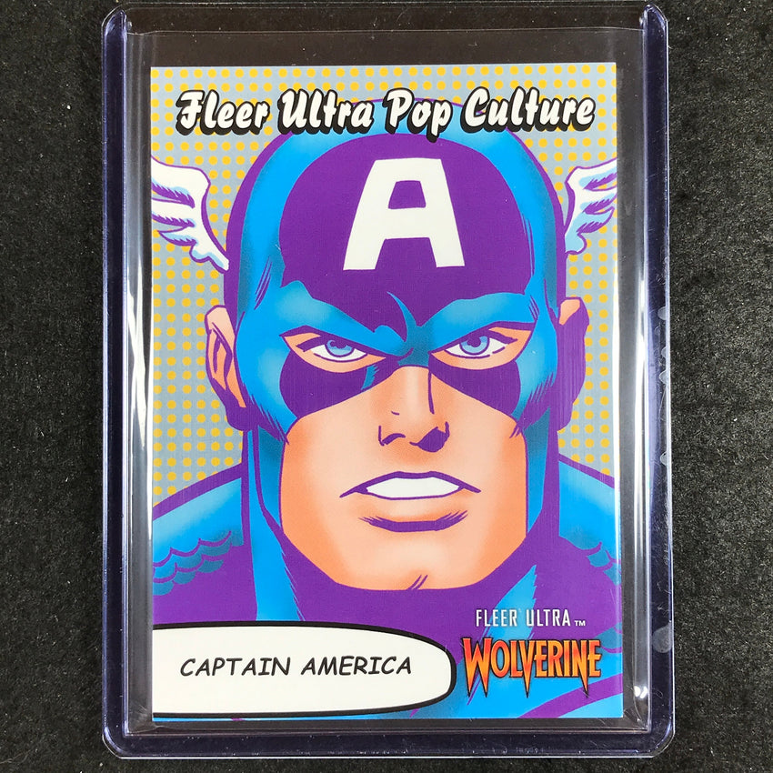 2023 Fleer Ultra Wolverine CAPTAIN AMERICA Pop Culture SP #24