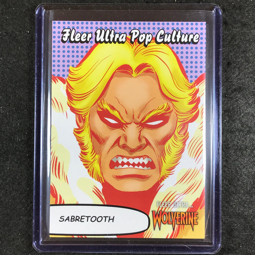 2023 Fleer Ultra Wolverine SABRETOOTH Pop Culture SSP #42