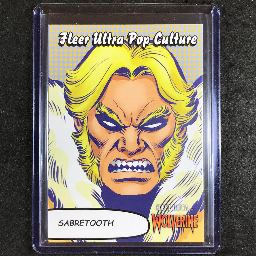 2023 Fleer Ultra Wolverine SABRETOOTH Pop Culture SSP #44