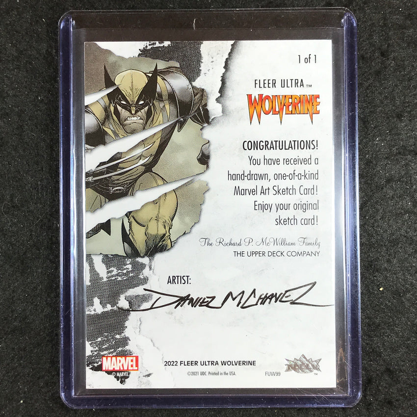 2023 Fleer Ultra Wolverine STORM Artist Sketch Card DANIEL M. CHAVEZ 1/1