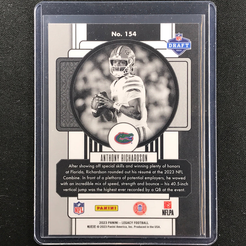 2023 Legacy Anthony Richardson Rookie Premium Edition Black And White Bandw No 154
