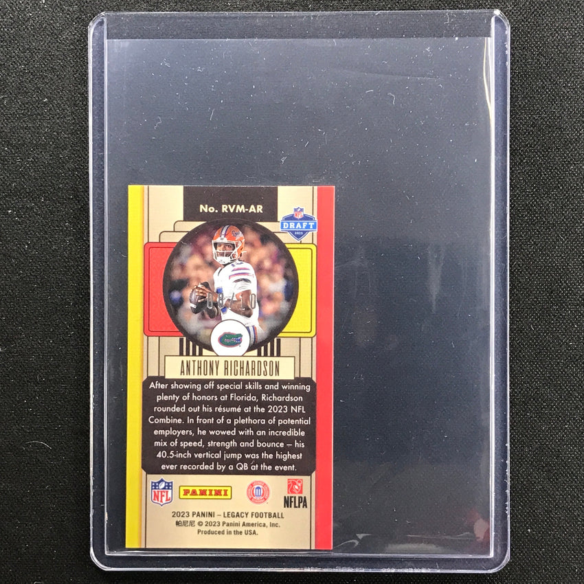 2023 Legacy Anthony Richardson Rookie Premium Mini Amethyst 8/10