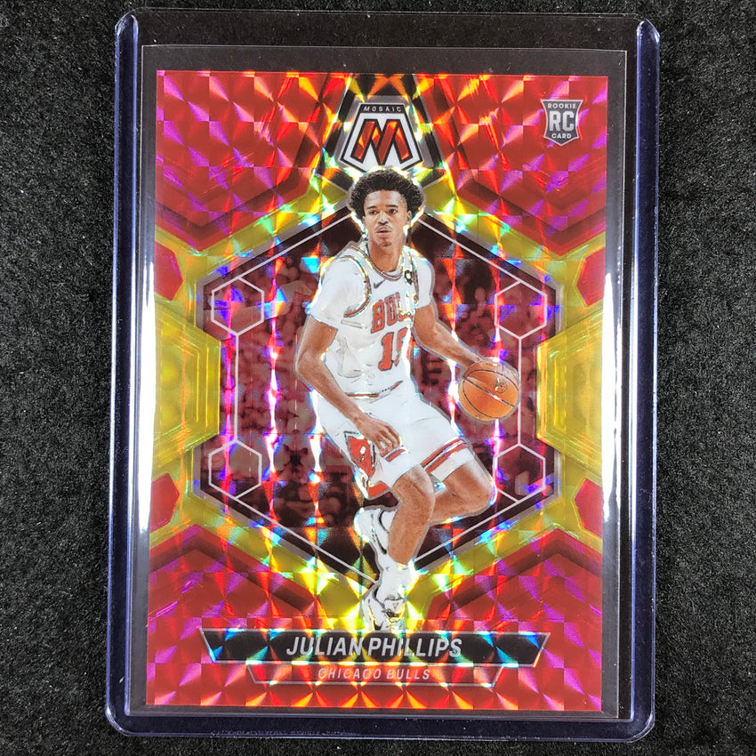 2023-24 Mosaic JULIAN PHILLIPS Rookie Red Yellow Fusion Choice 30/75 #224