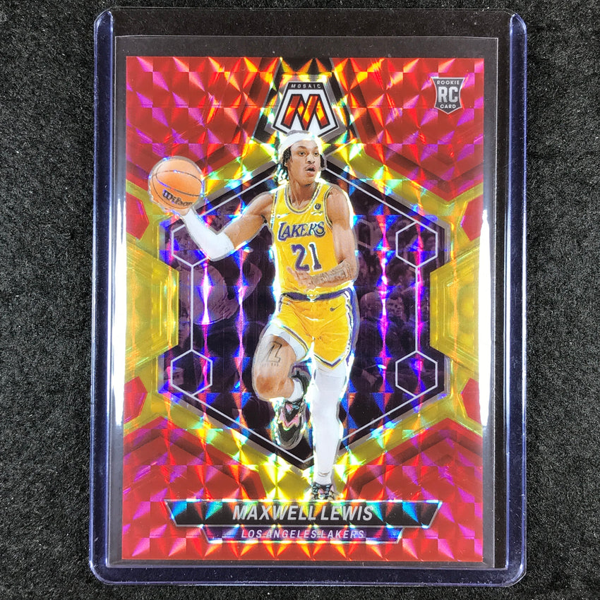 2023-24 Mosaic MAXWELL LEWIS Rookie Red Yellow Fusion Choice 45/75 #227