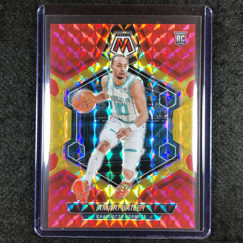 2023-24 Mosaic AMARI BAILEY Rookie Red Yellow Fusion Choice 34/75 #231