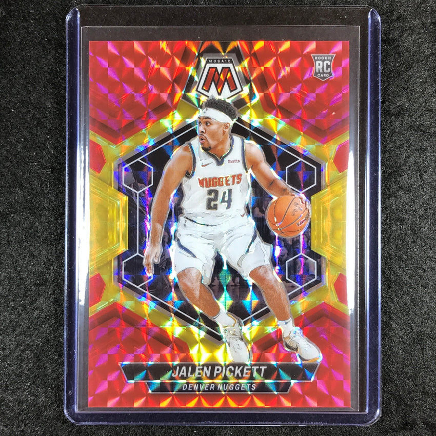 2023-24 Mosaic JALEN PICKETT Rookie Red Yellow Fusion Choice 26/75 #237