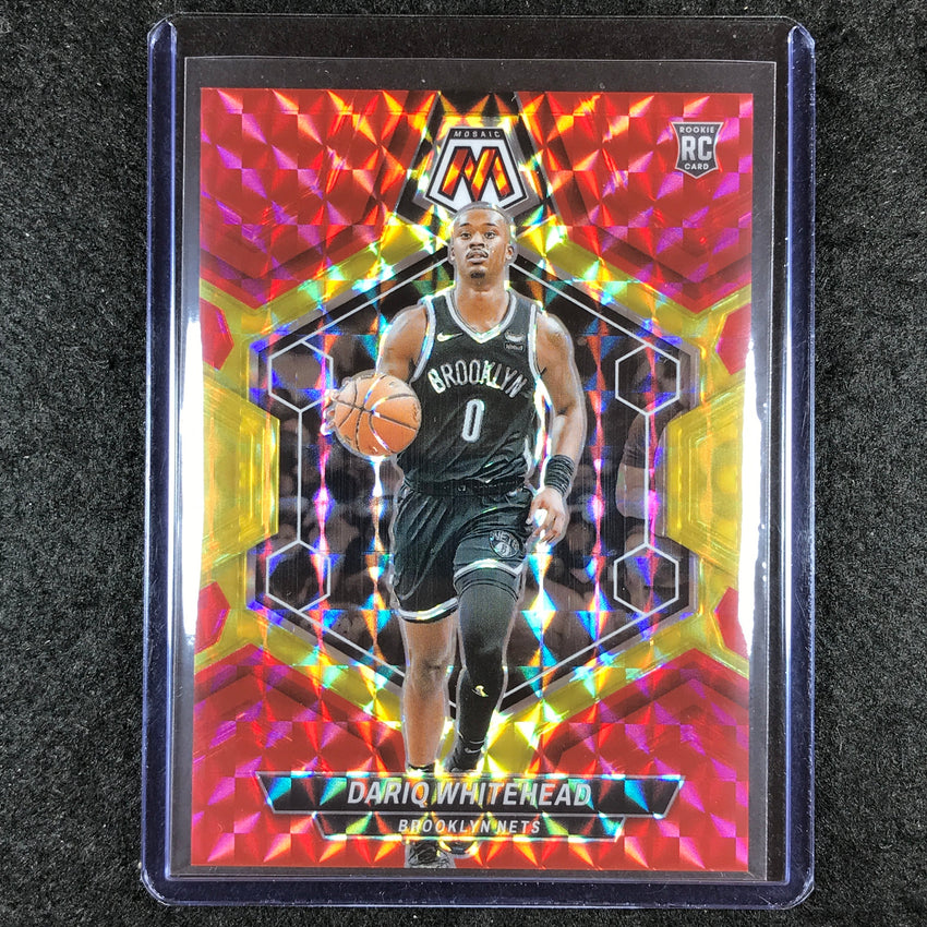 2023-24 Mosaic DARIQ WHITEHEAD Rookie Red Yellow Fusion Choice 6/75 #247