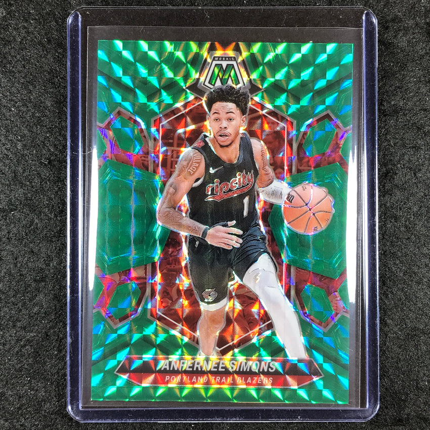 2023-24 Mosaic ANFERNEE SIMONS Base Green Fusion Choice 16/18 #65