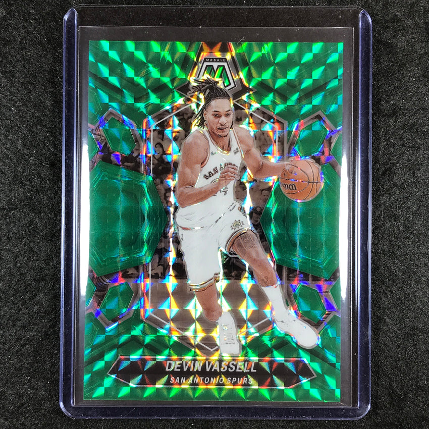 2023-24 Mosaic DEVIN VASSELL Base Green Fusion Choice 6/18 #154