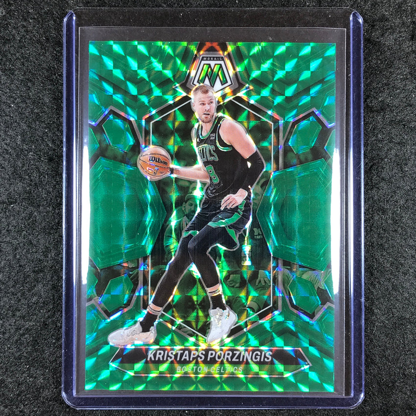 2023-24 Mosaic KRISTAPS PORZINGIS Base Green Fusion Choice 3/18 #169