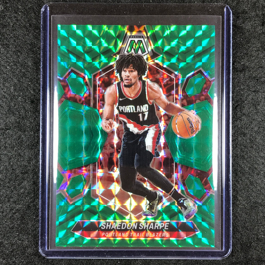 2023-24 Mosaic SHAEDON SHARPE Base Green Fusion Choice 4/18 #177