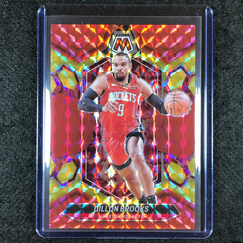 2023-24 Mosaic DILLON BROOKS Base Red Yellow Fusion Choice 14/75 #23