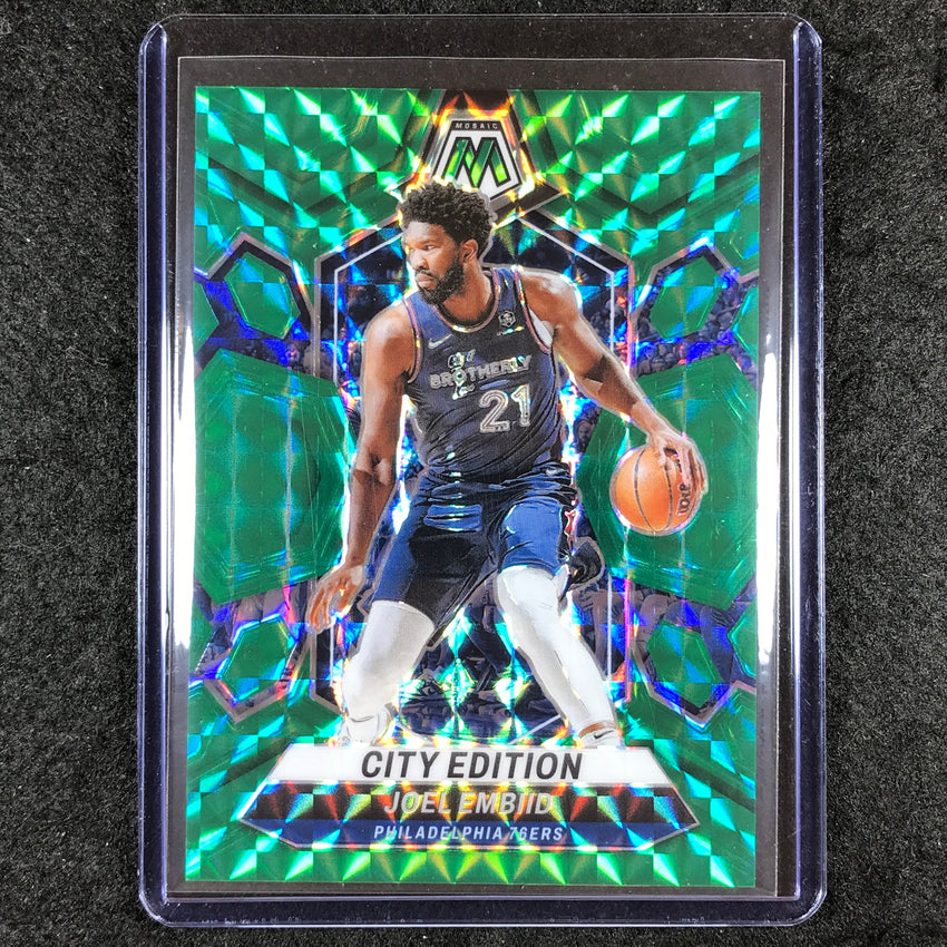 2023-24 Mosaic JOEL EMBIID City Edition Green Fusion Choice 8/18 #283
