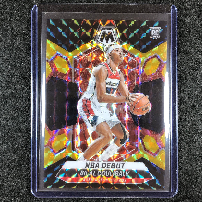 2023-24 Mosaic BILAL COULIBALY Rookie NBA Debut Black Gold Choice 5/8 #268