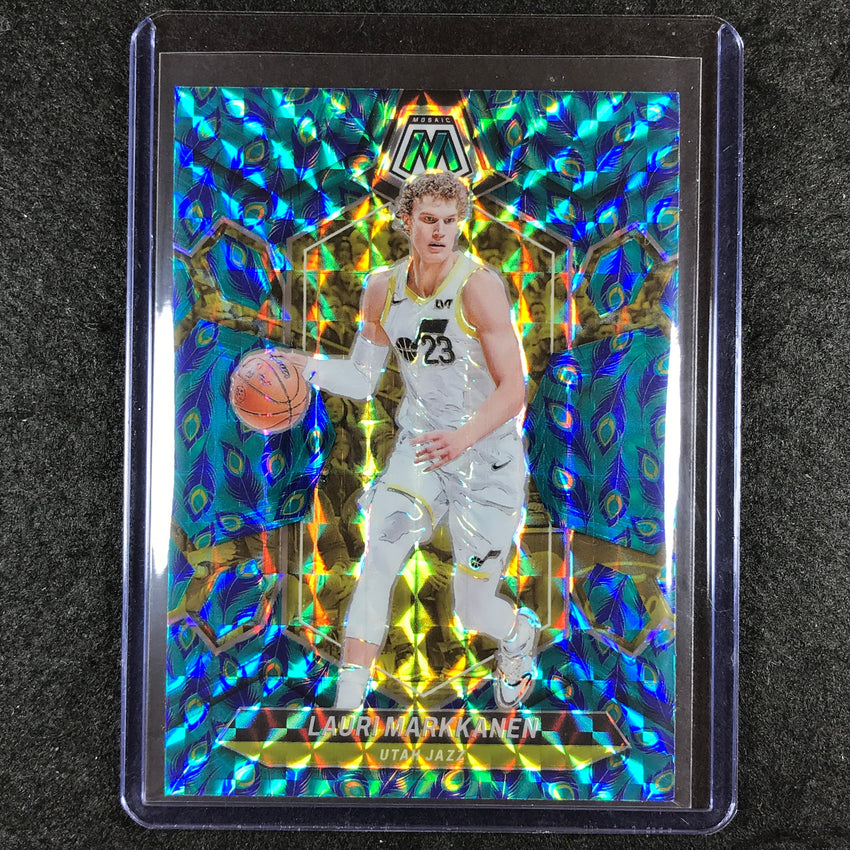 2023-24 Mosaic LAURI MARKKANEN Base Peacock Choice Mosaic SSP #38