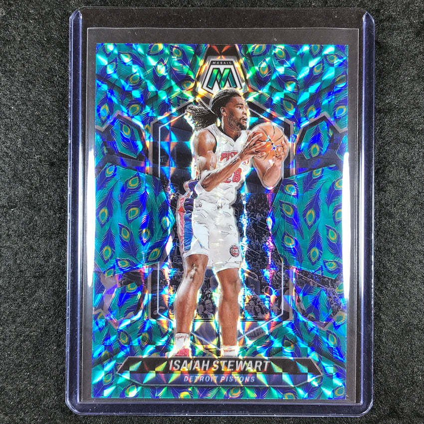 2023-24 Mosaic ISAIAH STEWART Base Peacock Choice Mosaic SSP #199
