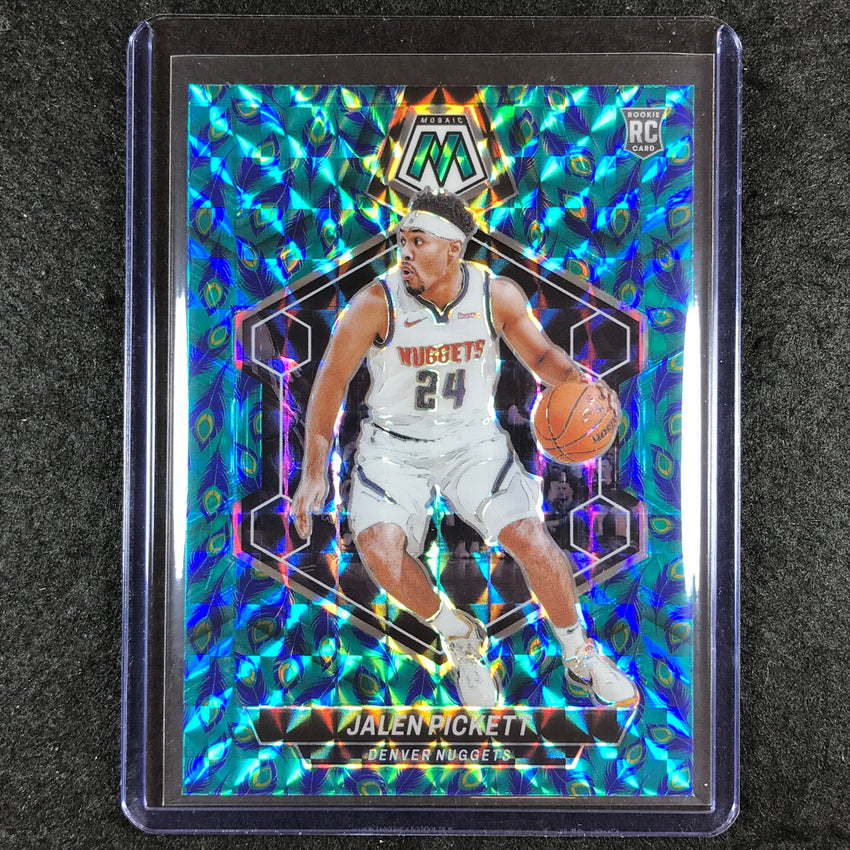 2023-24 Mosaic JALEN PICKETT Rookie Peacock Choice Mosaic SSP #237