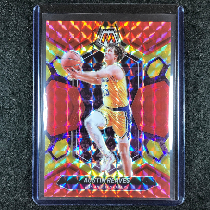 2023-24 Mosaic AUSTIN REAVES Base Red Yellow Fusion Choice 13/75 #28