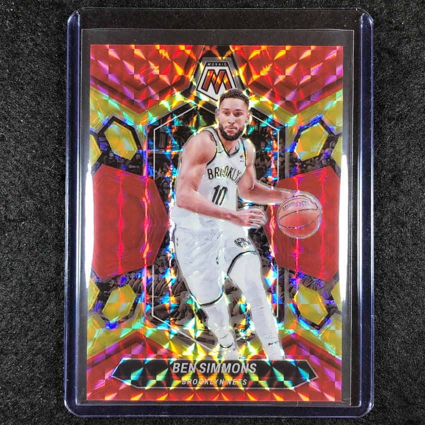 2023-24 Mosaic BEN SIMMONS Base Red Yellow Fusion Choice 48/75 #29
